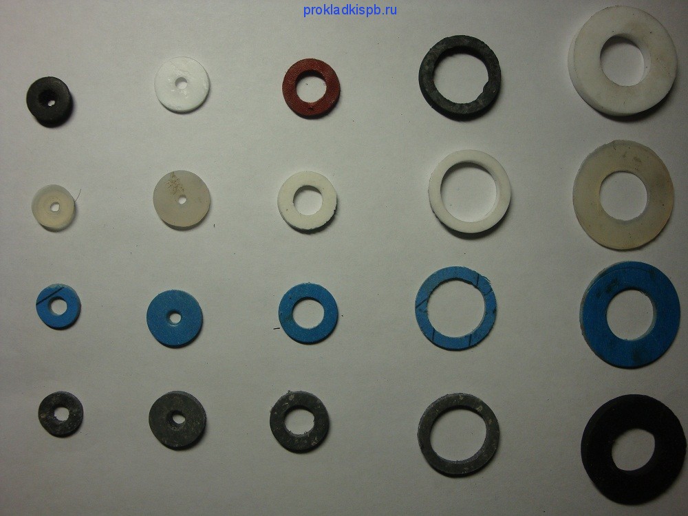 Изготовление прокладок различного диаметра из уплотнительных материалов